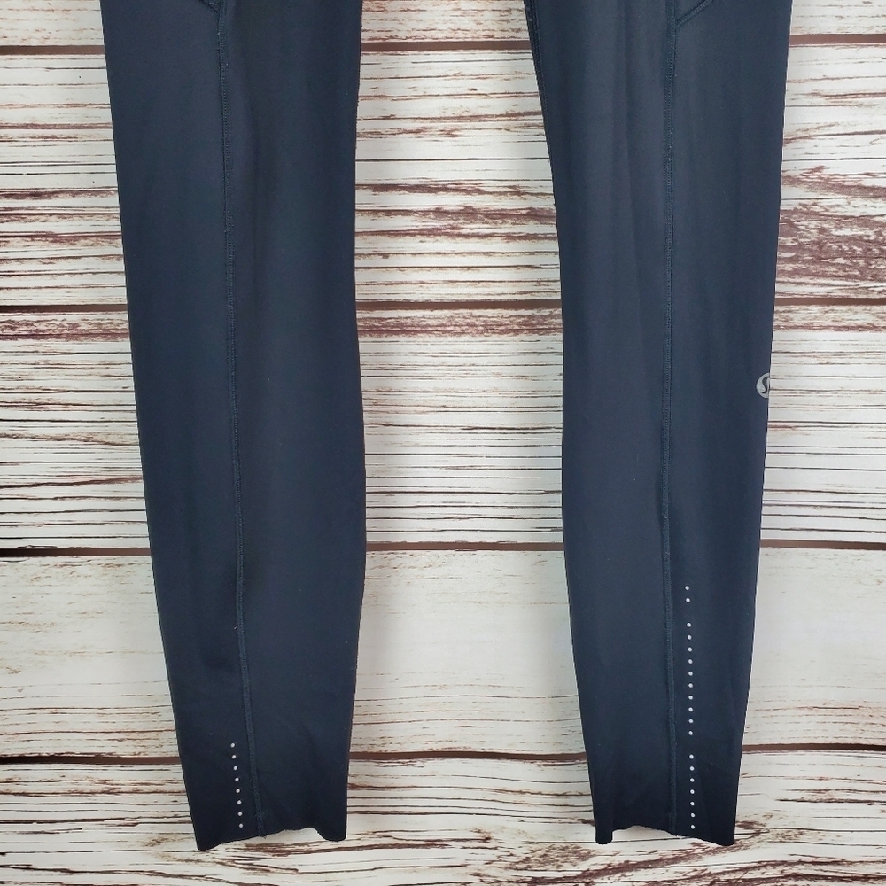 Lululemon Womens Size 4 Black Fast & Free 7/8 Tight II Nulux 25" Leggings - Picture 4 of 12